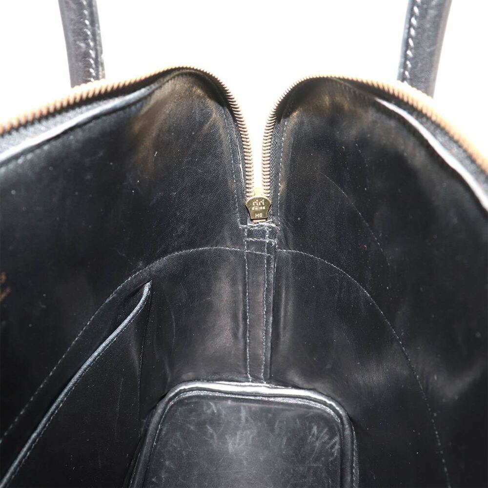 Hermes Bolide 31 2-way Hand/Shoulder Handbag, Box Calf Leather, Black, 〇Z St... - Picture 7 of 9